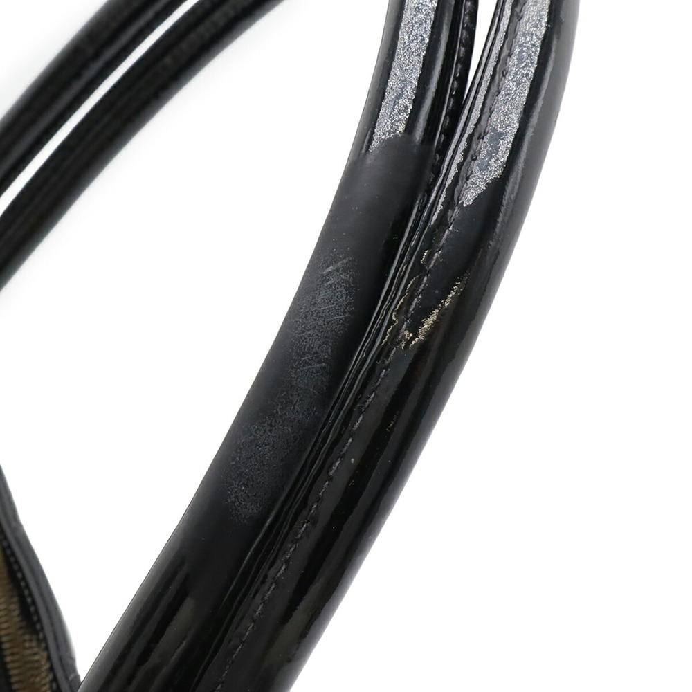 CHANEL Black Leather Logo Shoulder Bag - Picture 6 of 10